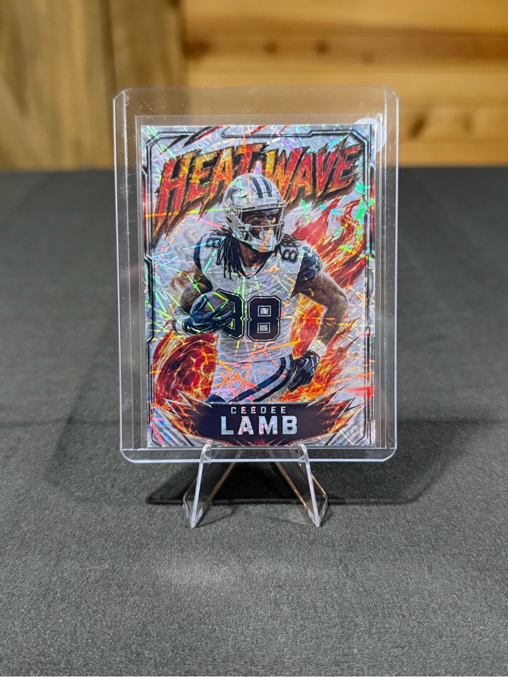 CeeDee Lamb Dallas Cowboys Heat Wave Custom Football Card